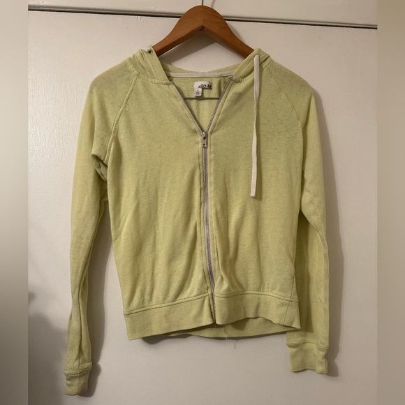 Abound light green hooded zip up sweatshirt size small - Picture 1 of 8